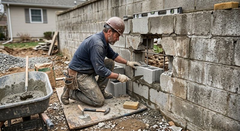 Block Wall Repair in Clinton, NJ