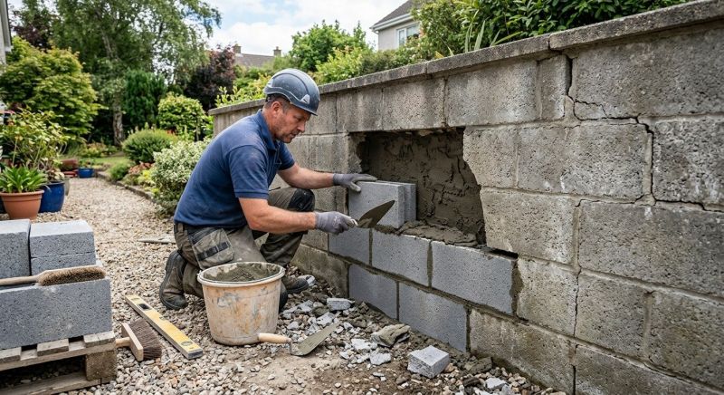 Block Wall Repair in Dublin, PA