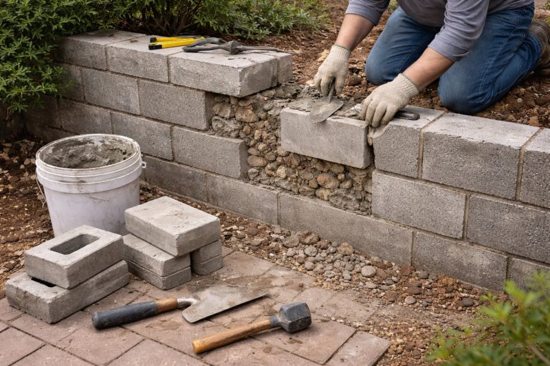 Block Wall Repair in Hunterdon County, NJ