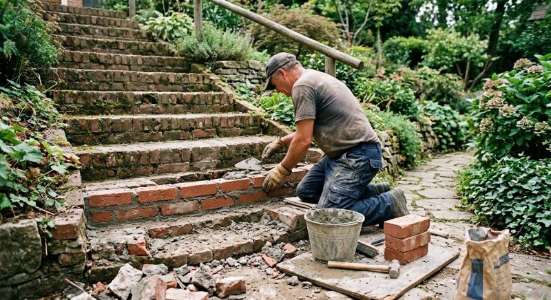 Brick Stairs Repair in Piscataway, NJ