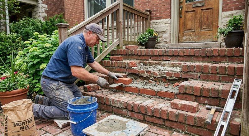 Brick Stoop Repair in Flemington, NJ
