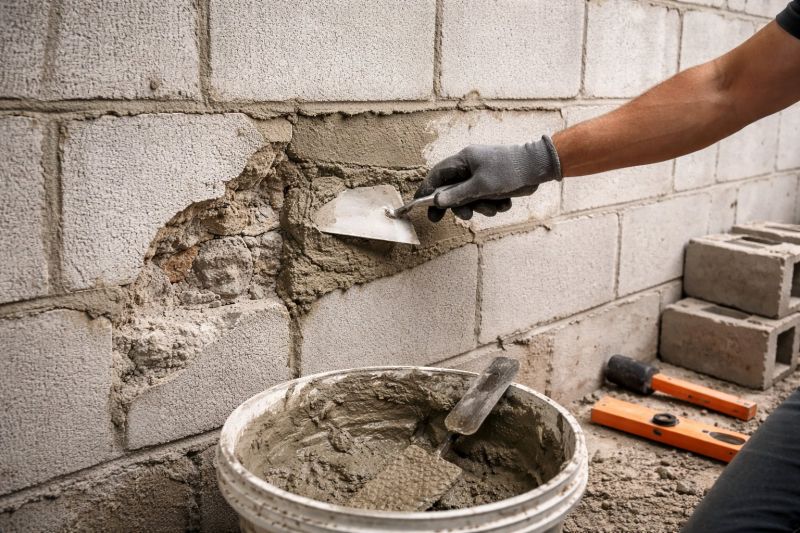 Cinder Block Wall Repair in Warren, NJ