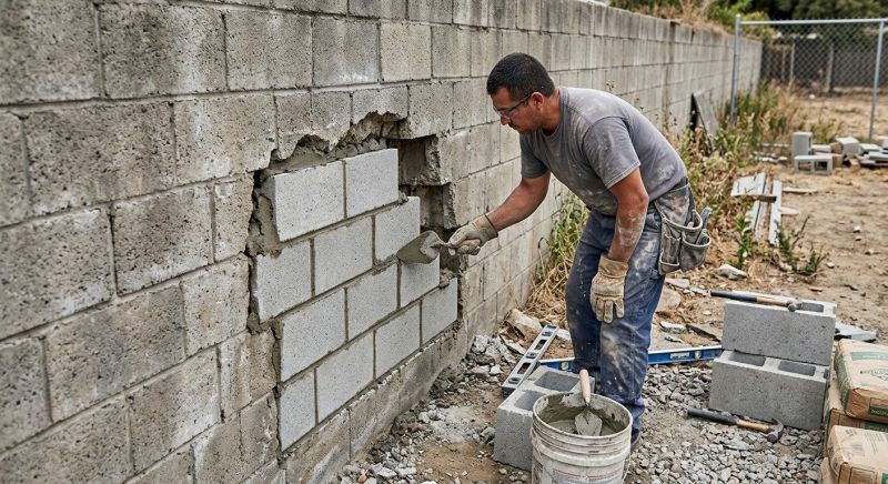 Concrete Block Repair in Doylestown, PA