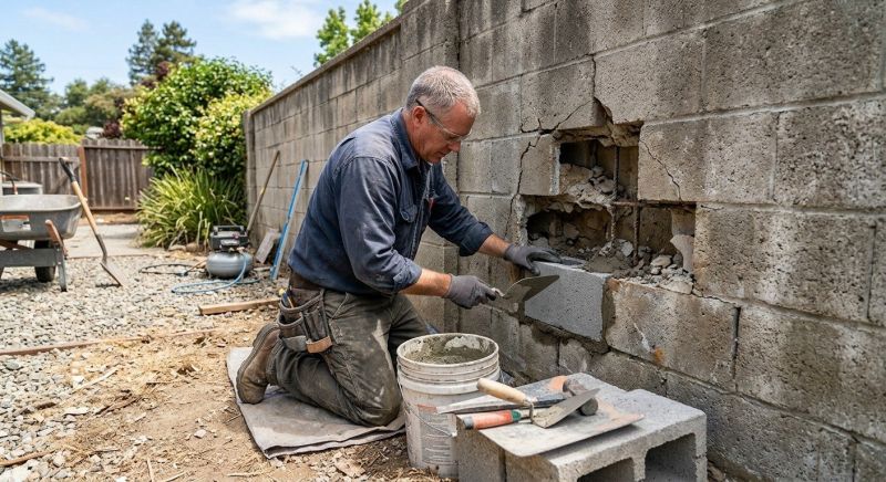 Concrete Block Repair in New Hope, PA