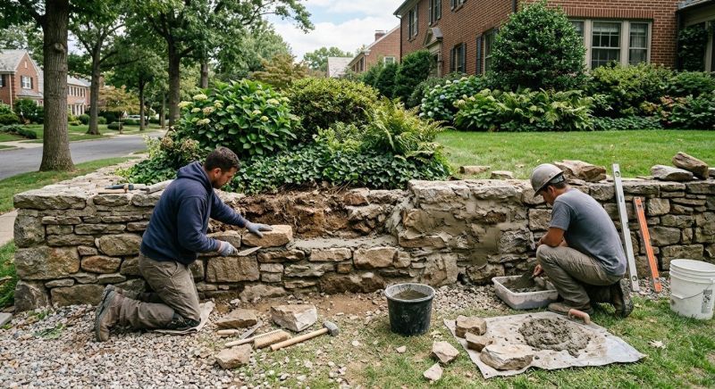 Retaining Wall Repair in Warminster, PA