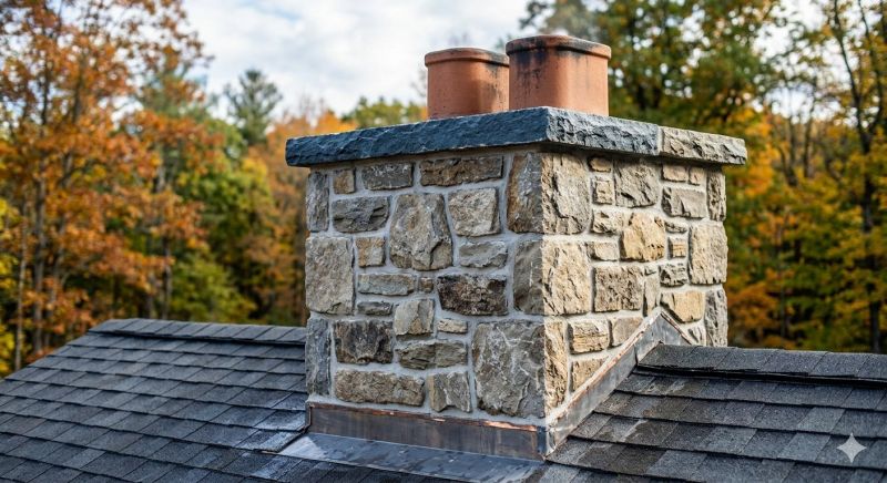 Stone Chimney Installation in Mendham, NJ