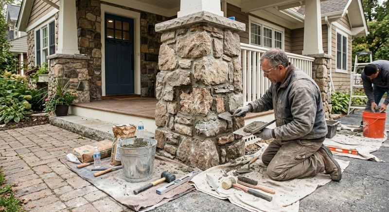 Stone Column Repair in Flemington, NJ