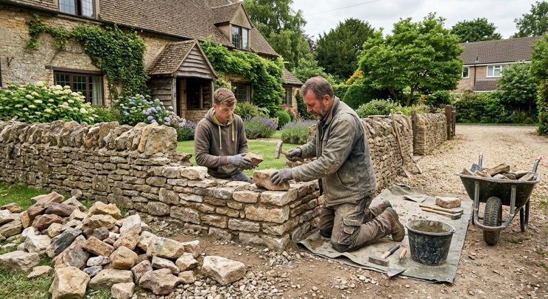 Stone Wall Repair in Basking Ridge, NJ