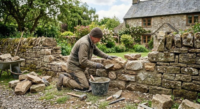 Stone Wall Repair in Lebanon, NJ