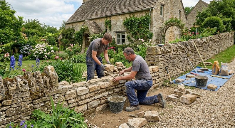 Stone Wall Repair in Long Valley, NJ